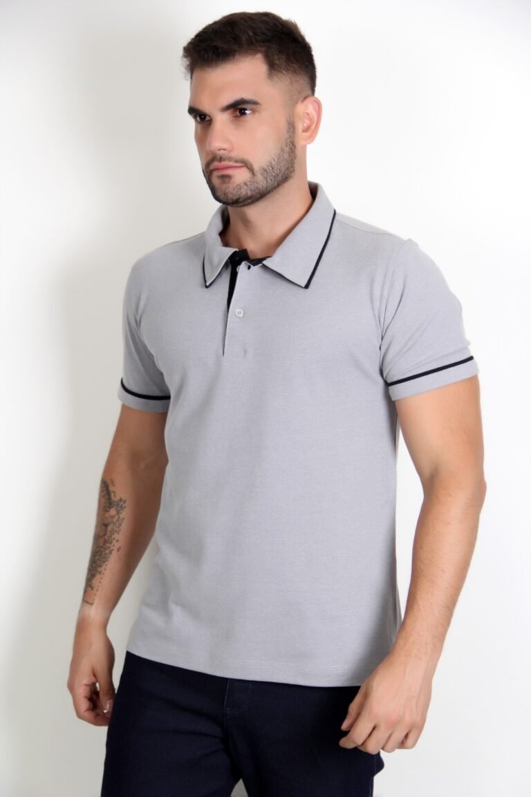 Camisa Polo Manga